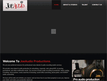 Tablet Screenshot of joeaudioproductions.com